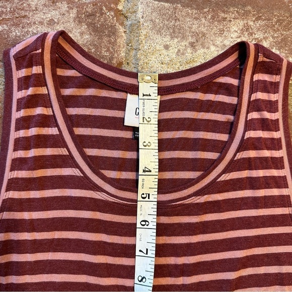 Cabi Tank Women's Soft Stretchy Medium Mulberry pink striped Limited Release - Picture 8 of 16